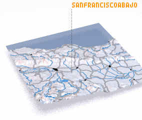 3d view of San Francisco Abajo