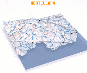 3d view of Monte Llano