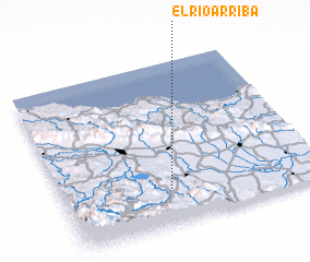 3d view of El Río Arriba