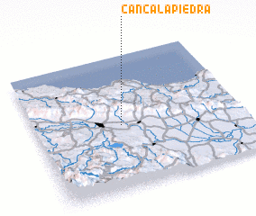 3d view of Canca La Piedra