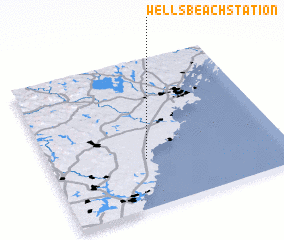 3d view of Wells Beach Station