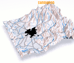 3d view of San Ramón