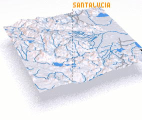 3d view of Santa Lucía