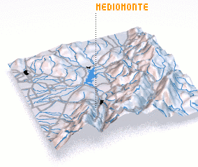 3d view of Medio Monte