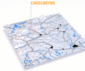3d view of Coos Canyon