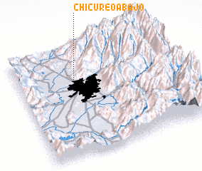3d view of Chicureo Abajo