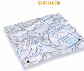 3d view of Santa Lucía