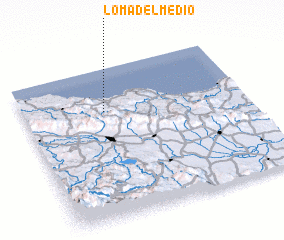 3d view of Loma del Medio