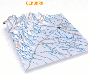 3d view of El Morro