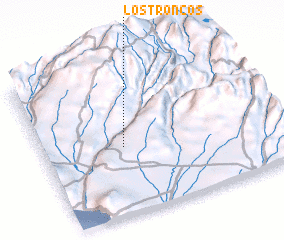 3d view of Los Troncos