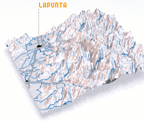 3d view of La Punta