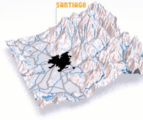 3d view of Santiago