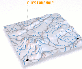 3d view of Cuesta de Maíz