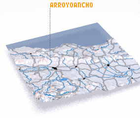 3d view of Arroyo Ancho