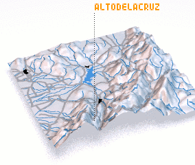 3d view of Alto de la Cruz