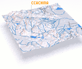 3d view of Ccachiña