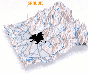 3d view of San Luis