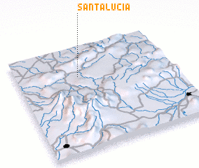 3d view of Santa Lucía