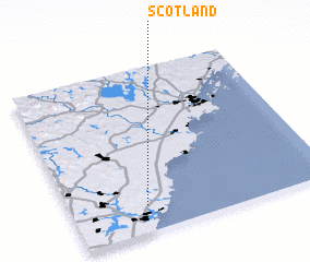 3d view of Scotland