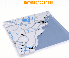 3d view of Waterboro Center