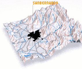 3d view of San Bernardo
