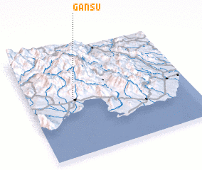 3d view of Gansú