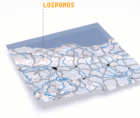 3d view of Los Pomos