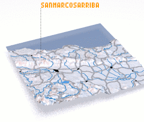 3d view of San Marcos Arriba