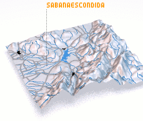 3d view of Sabana Escondida