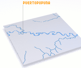 3d view of Puerto Pupuña