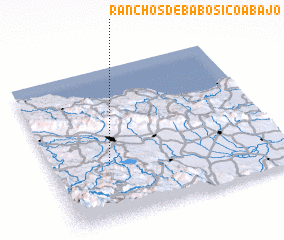 3d view of Ranchos de Babosico Abajo