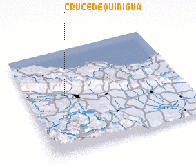 3d view of Cruce de Quinigua