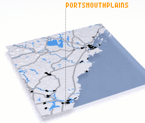 3d view of Portsmouth Plains