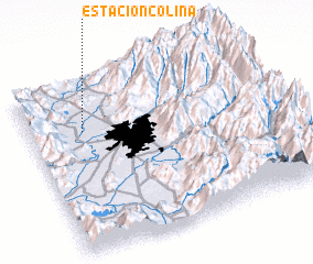 3d view of Estación Colina