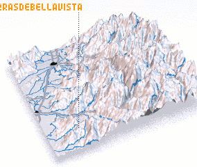 3d view of Población Sierras de Bellavista