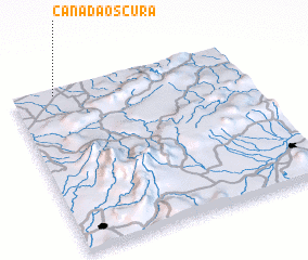 3d view of Cañada Oscura