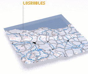 3d view of Los Robles