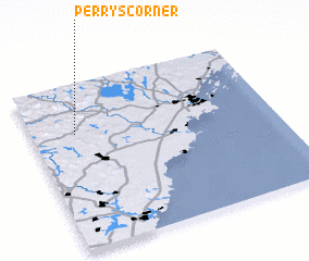 3d view of Perrys Corner
