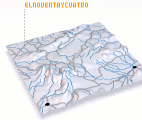 3d view of El Noventa y Cuatro