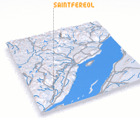 3d view of Saint-Féréol