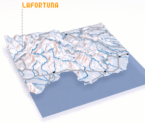 3d view of La Fortuna