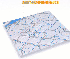 3d view of Saint-Joseph-de-Beauce