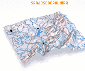 3d view of San José de Palmira