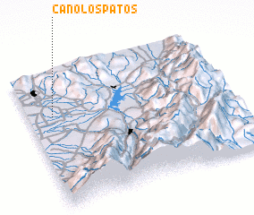 3d view of Caño Los Patos