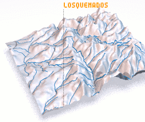 3d view of Los Quemados