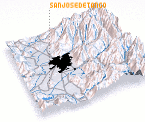 3d view of San José de Tango