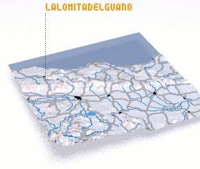 3d view of La Lomita del Guano