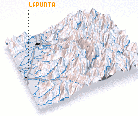 3d view of La Punta