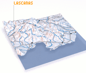 3d view of Las Canas