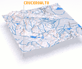 3d view of Crucero Alto